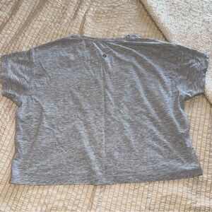 Lululemon All Yours Grey Boxy Cropped Tee small 6